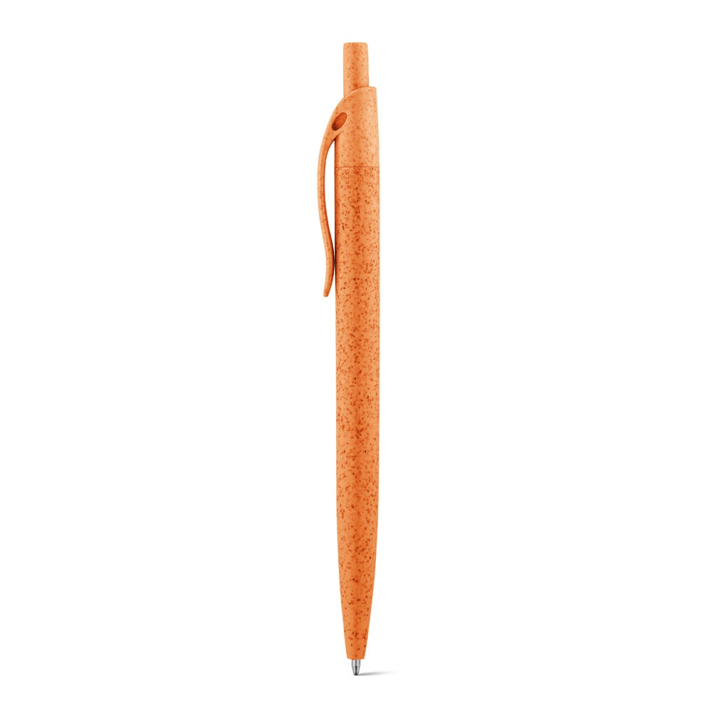 Kugelschreiber aus Weizenstrohfaser und ABS | Camila – Orange