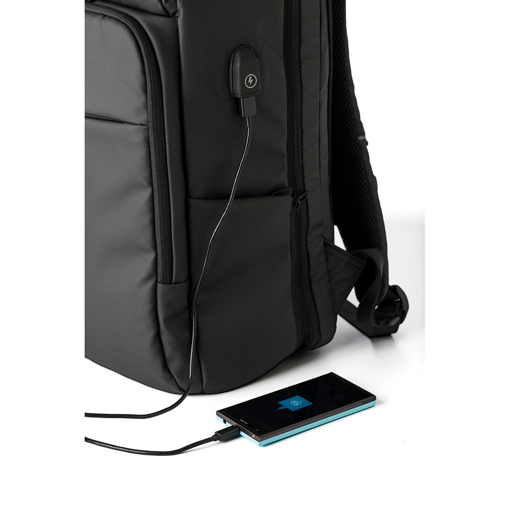 Laptop-Rucksack 15" in Schwarz, Ansicht 6