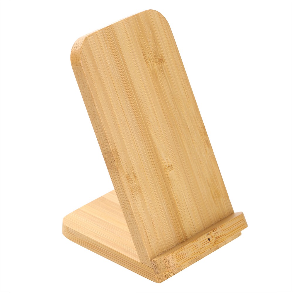 B'RIGHT Wireless Bambus-Ladegerät 10W, Telefonständer | Wilder in Holz