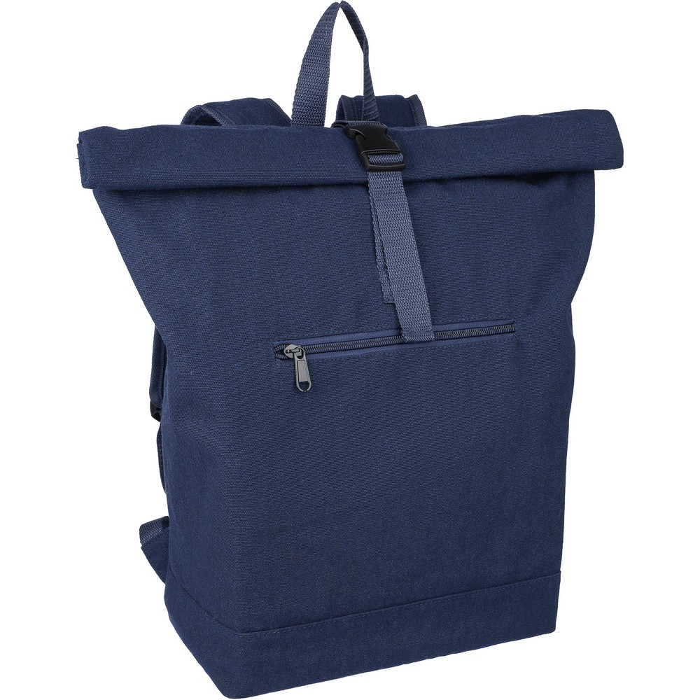 Aufrollbarer Rucksack in Blau, Ansicht 3