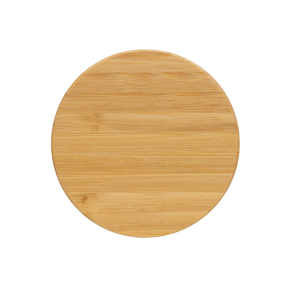 This beautiful tumbler with bamboo lid is made with GRS certified recycled PP. GRS certification ensures a completely certified supply chain of the recycled materials. The tumbler features a bamboo lid for on the go usage. Total recycled content: 52% base