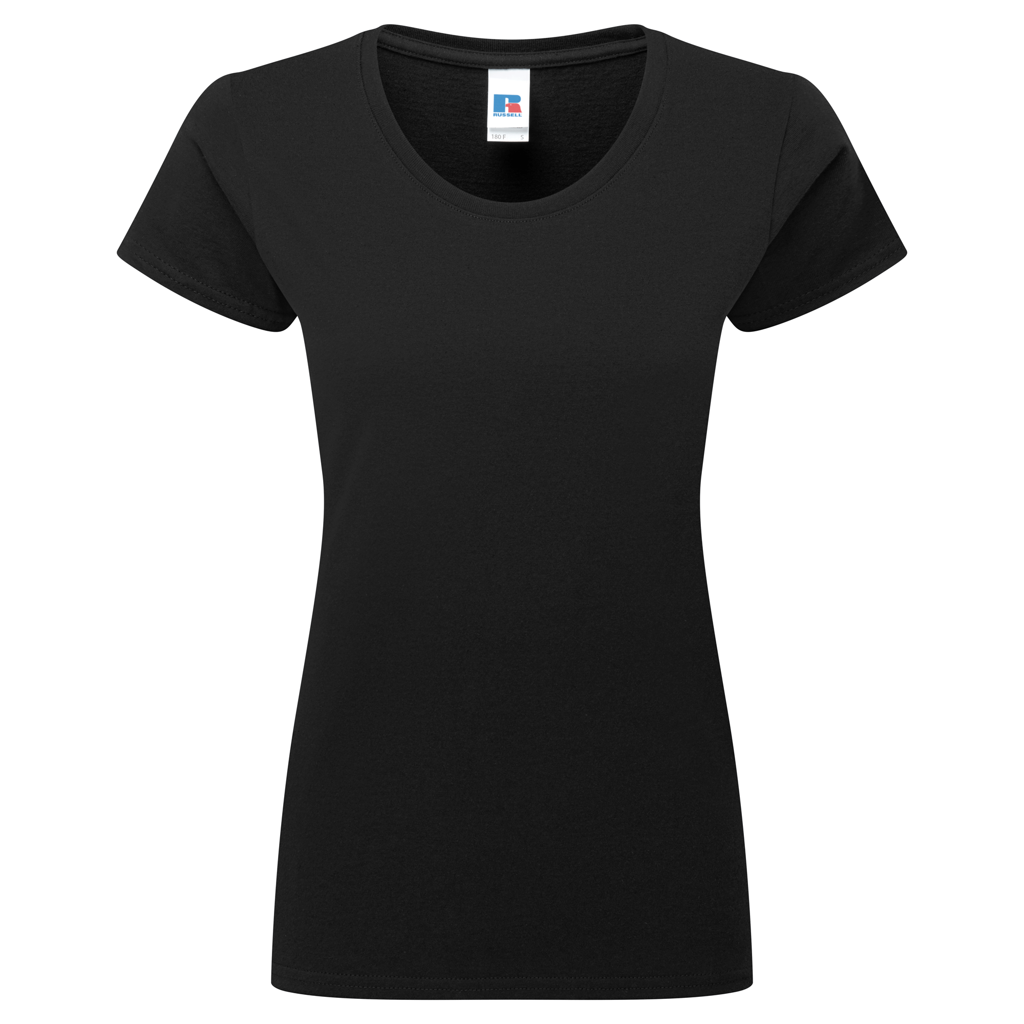 Russell Damen Authentic Classic T-Shirt in Schwarz