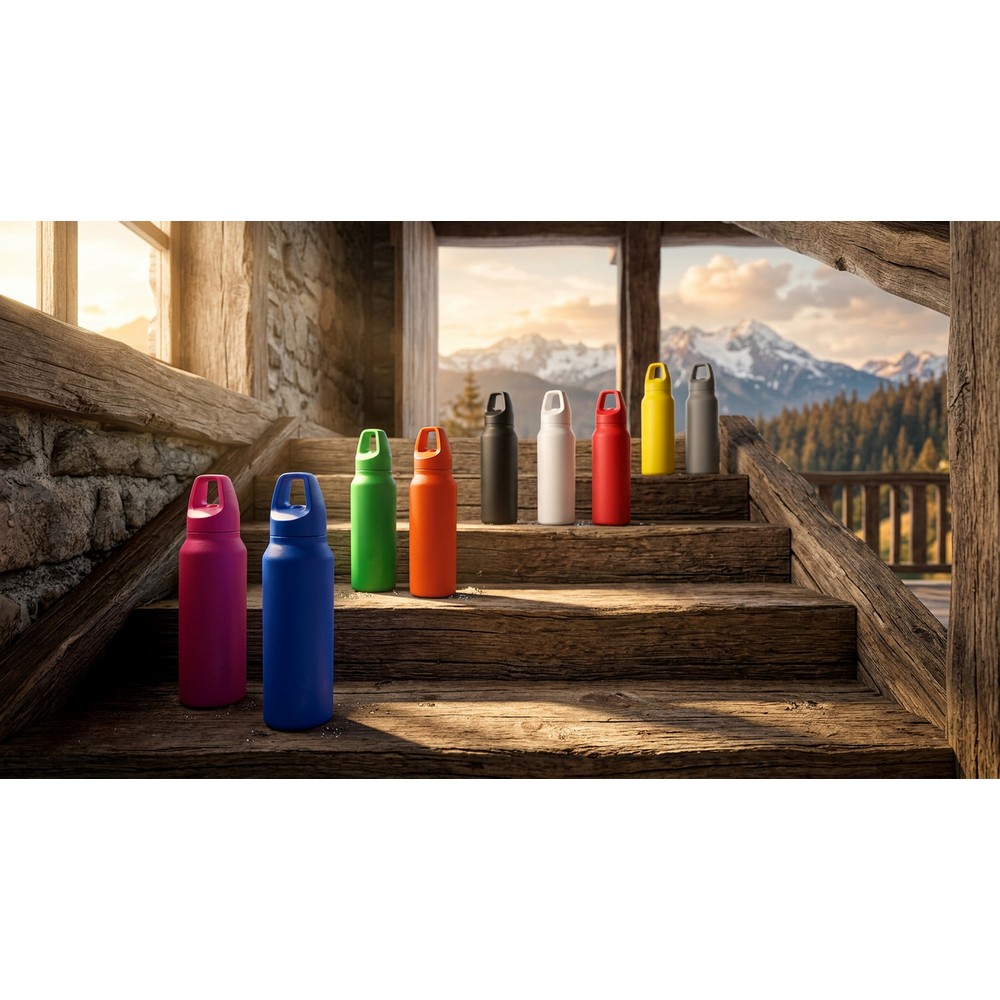 Thermoflasche 530 ml Air Gifts | Almaide in Rosa, Ansicht 2