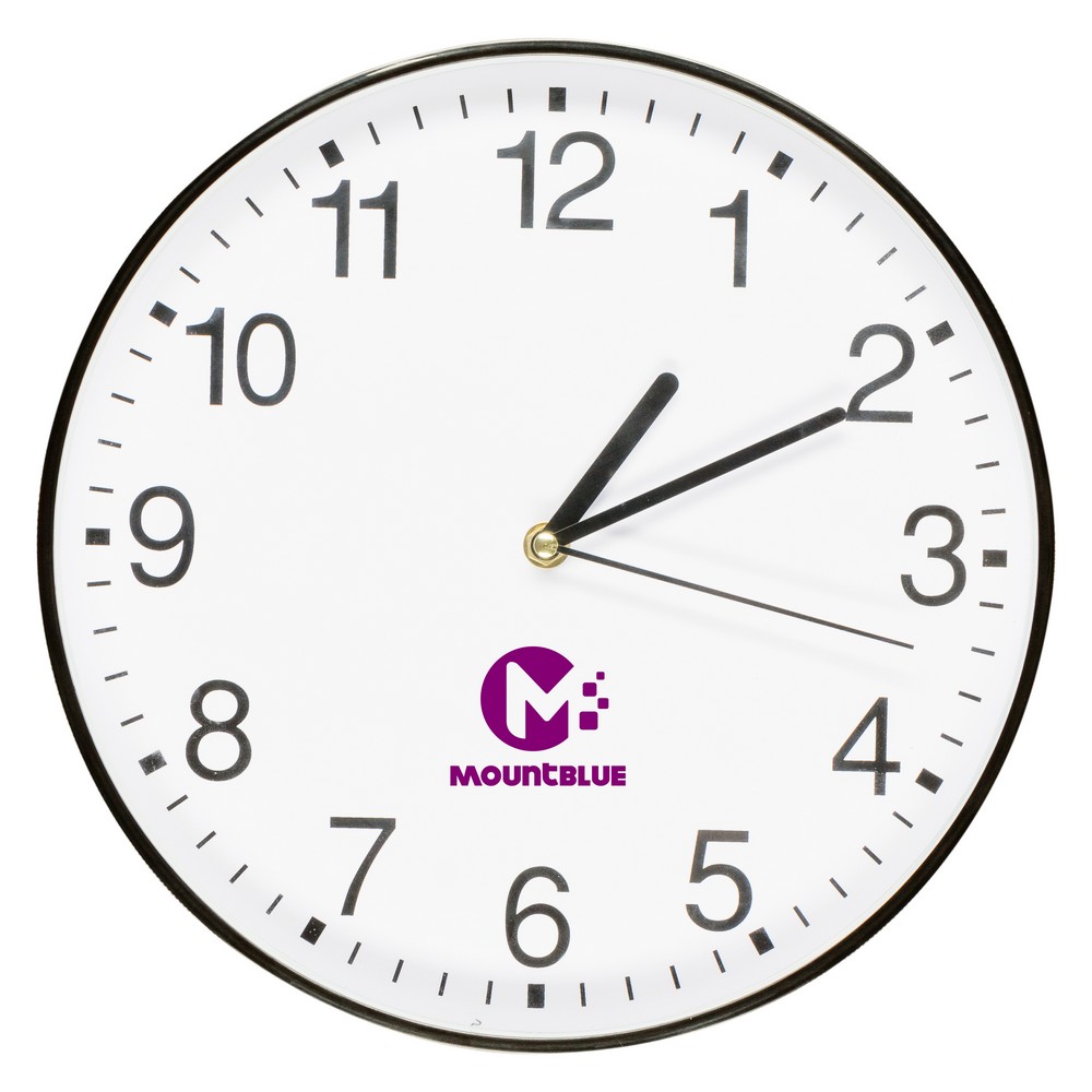 Wanduhr | Nix in Schwarz, Ansicht 3