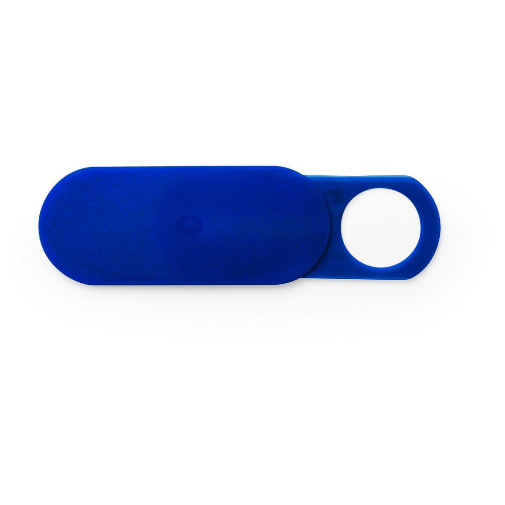 Vorhang für Webcam in Blau