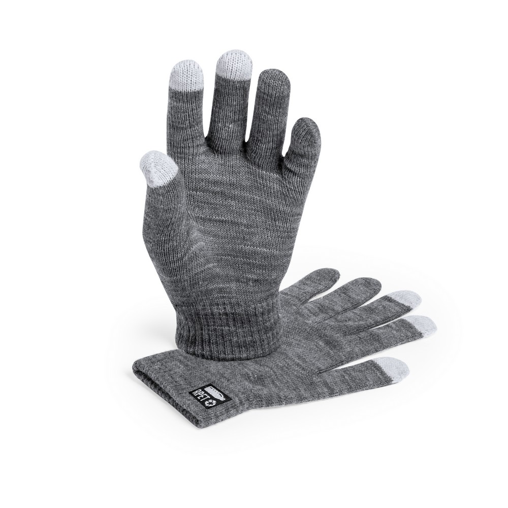 Handschuhe aus RPET in Grau