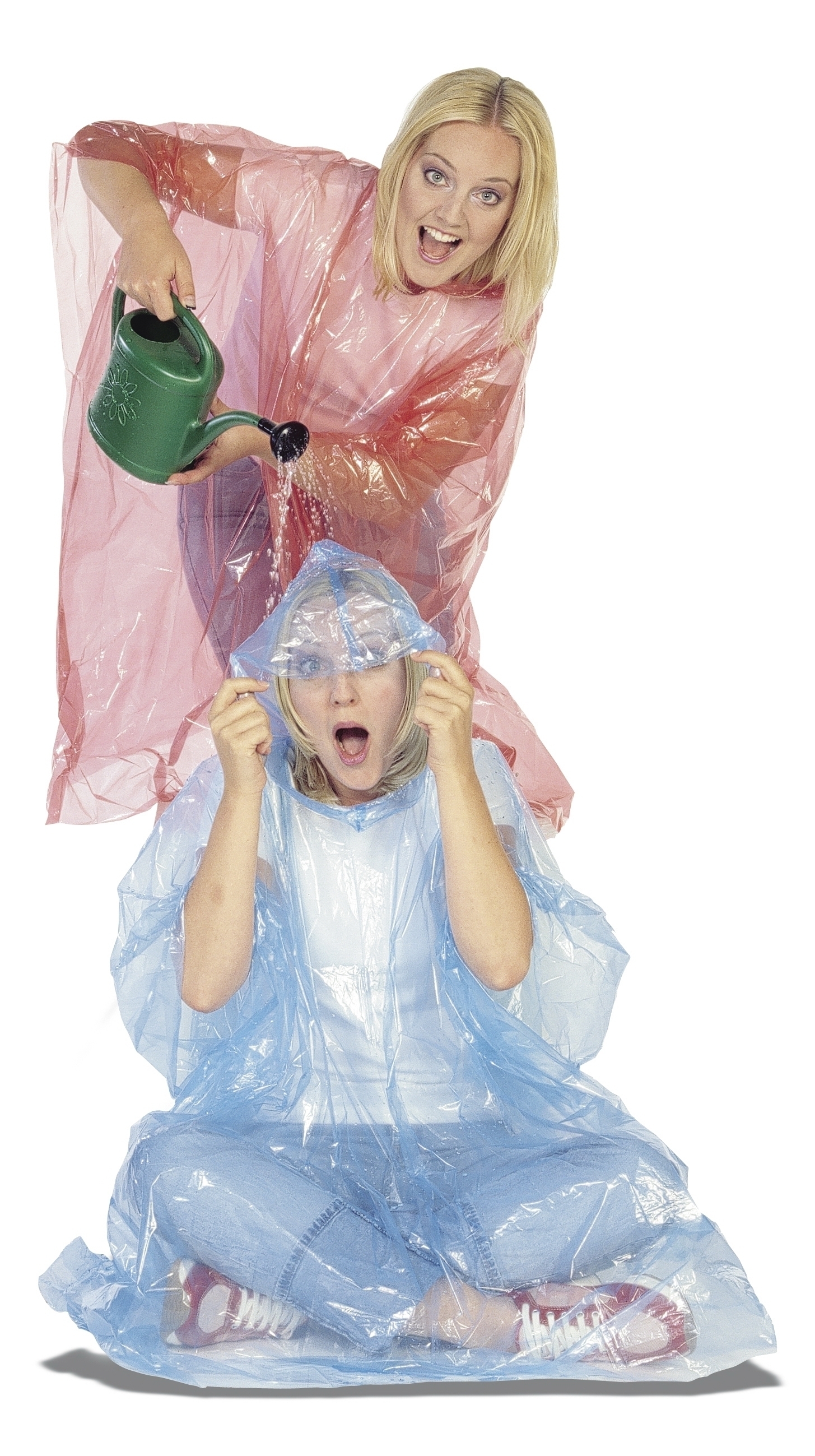 Poncho in Blau, Ansicht 2