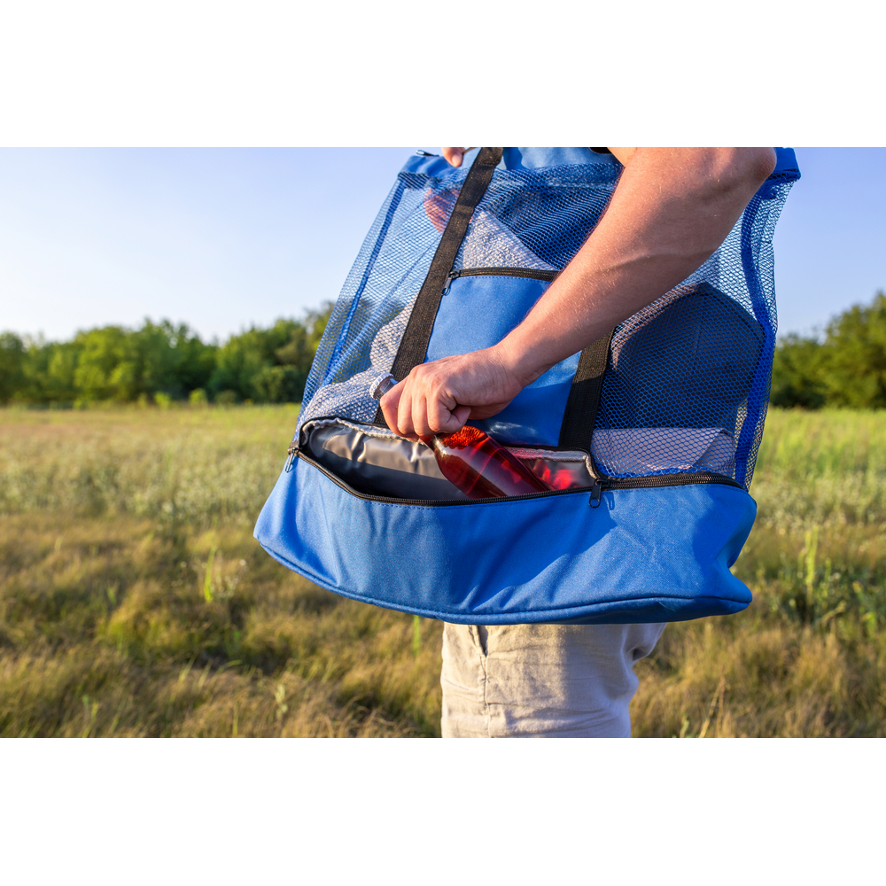 RPET Strandtasche, Einkaufstasche, Kühltasche | Maxwell in Grau, Ansicht 7