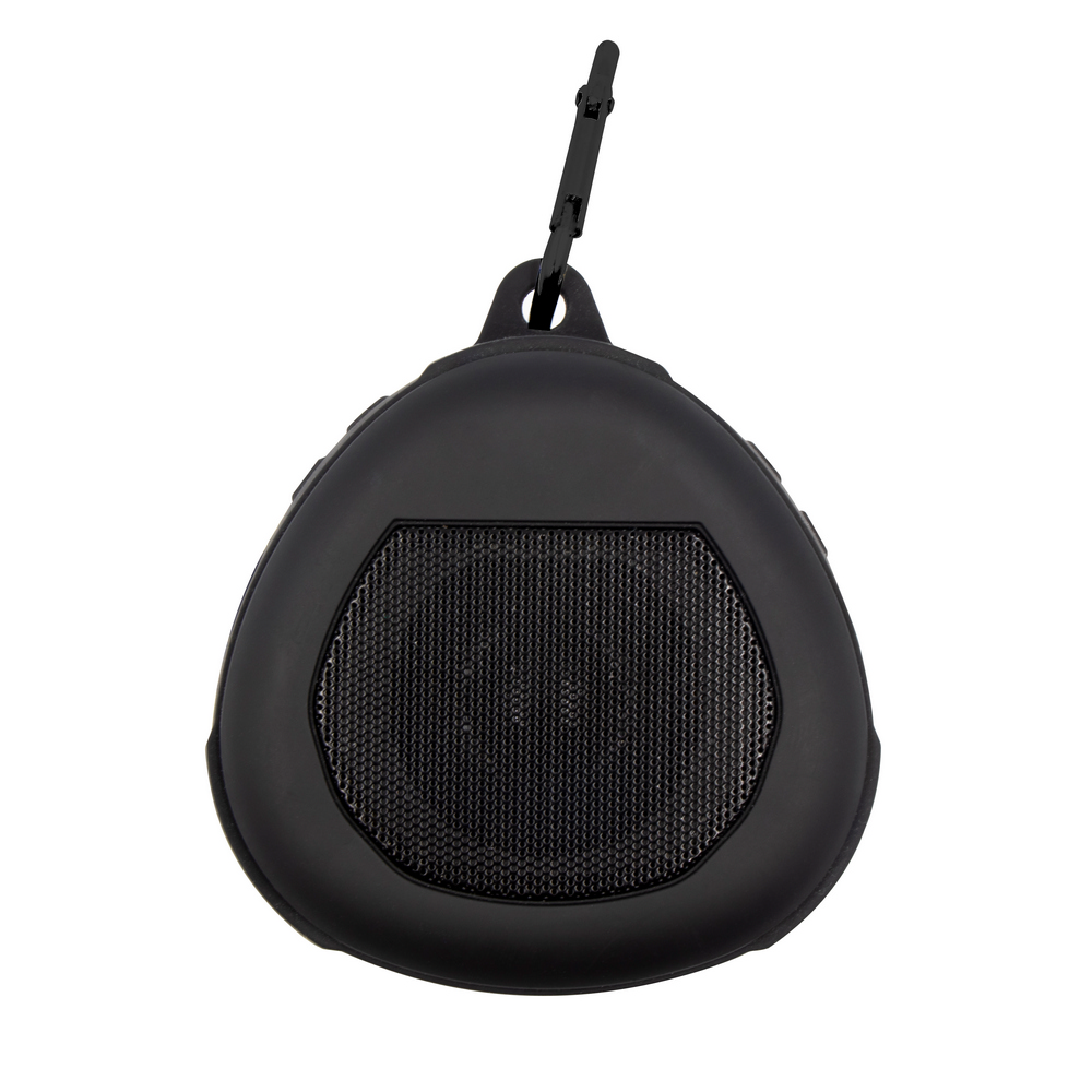 Kabelloser Lautsprecher 5W Air Gifts mit Karabinerhaken | Justice in Schwarz, Ansicht 4