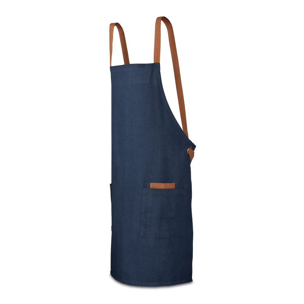 Schürze aus Baumwolle (80 % recycelt) und Polyester (20 % recycelt) (220 g/m²) | Cardamom – Dunkelblau