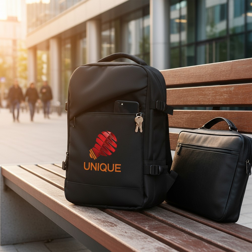 Expandierbarer Rucksack Exclusive Collection | Aicha in Schwarz, Ansicht 13