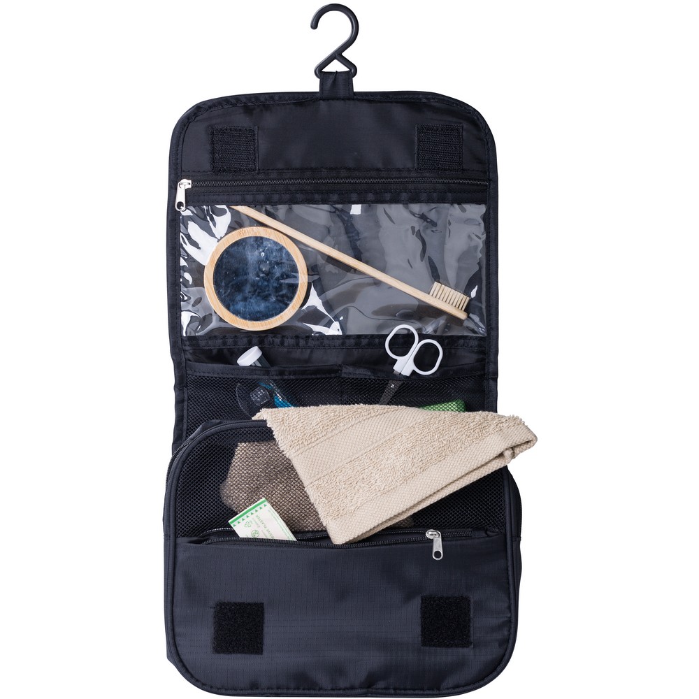 Kosmetiktasche in Schwarz, Ansicht 3