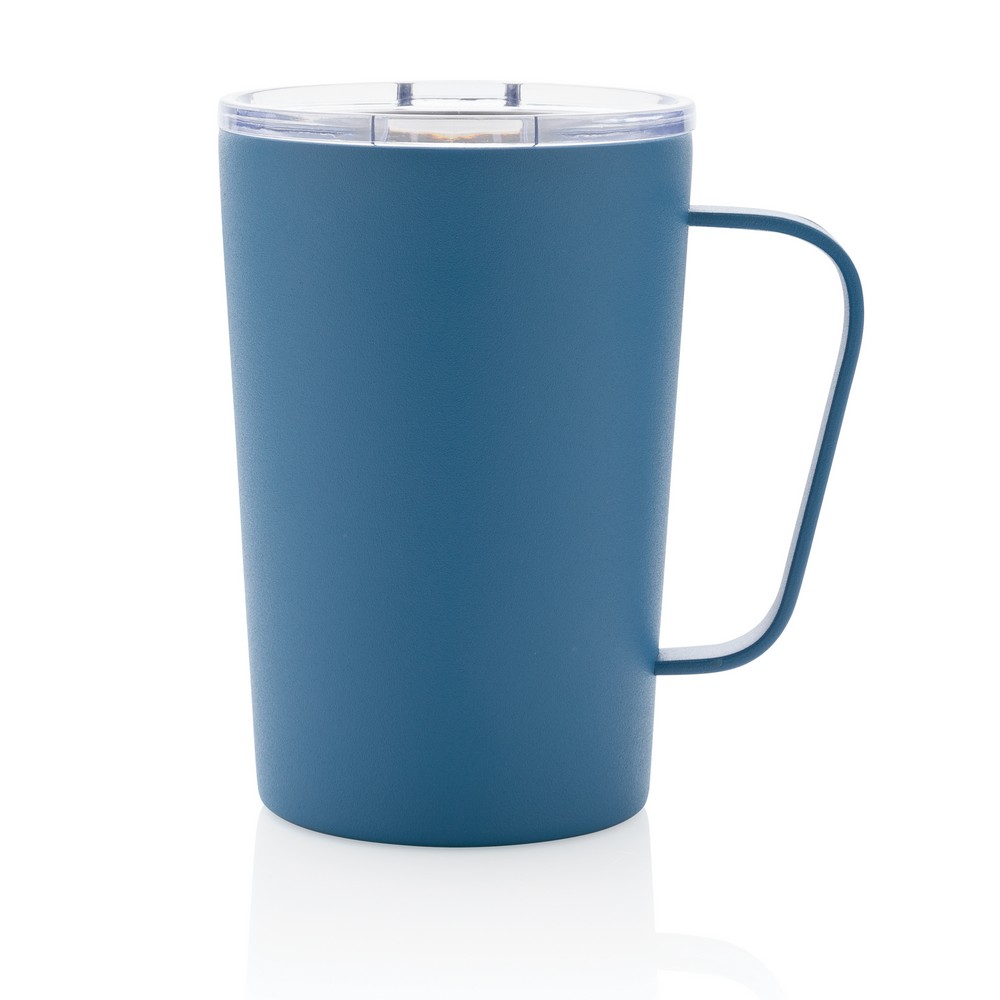 420 ml recycelter Edelstahl-Thermobecher in Blau, Ansicht 2