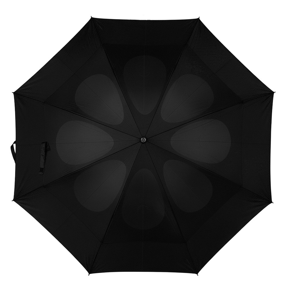 Regenschirm, Sturmsicherung, manuell in Schwarz, Ansicht 6