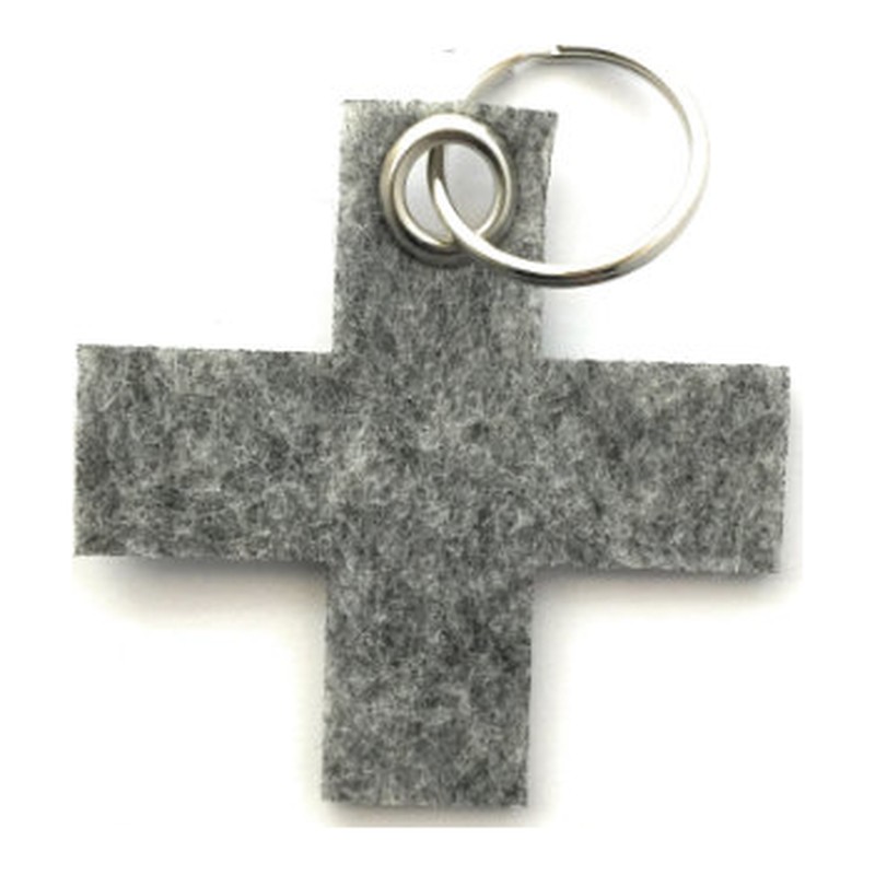 Filz-Schlüsselanhänger Kreuz klein
