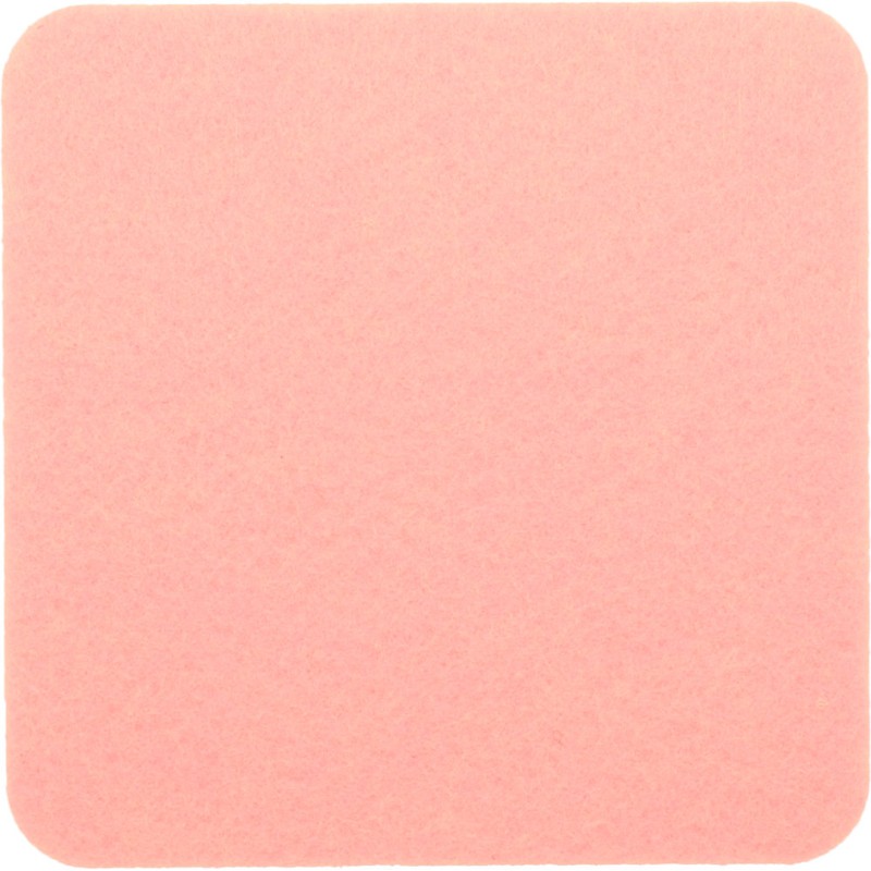 Filzuntersetzer eckig 20 × 20 cm in Rosa