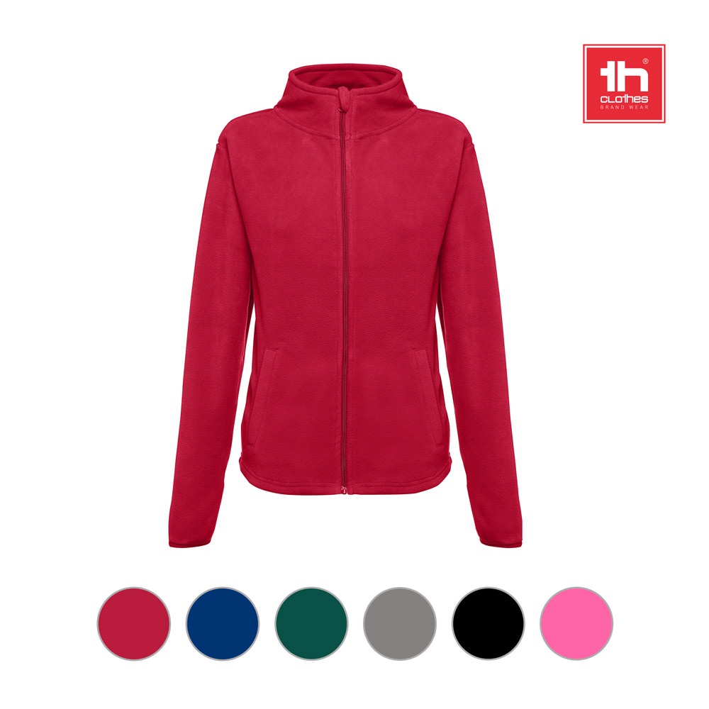 Polarfleecejacke aus Polyester mit Gürtel für Damen | THC Helsinki Women – Rosa, Ansicht 5