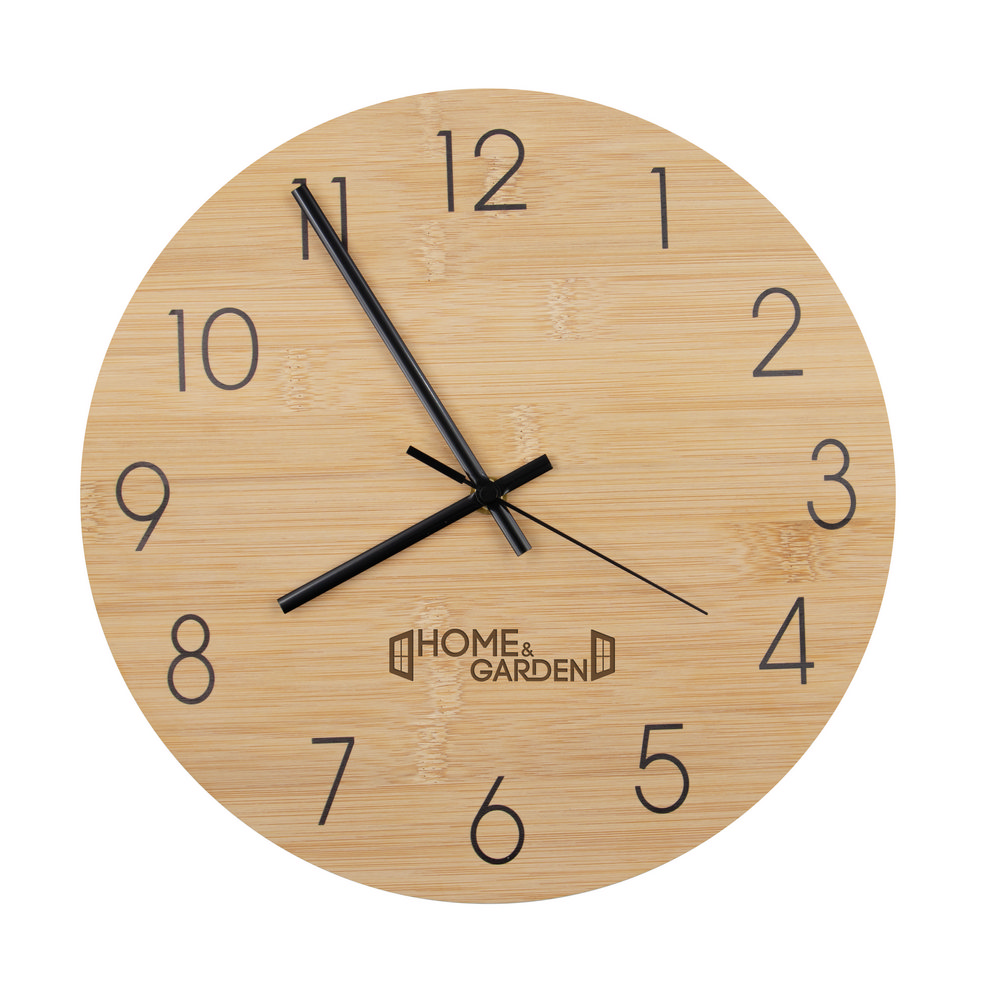 Wanduhr aus Bambus | Imani in Holz