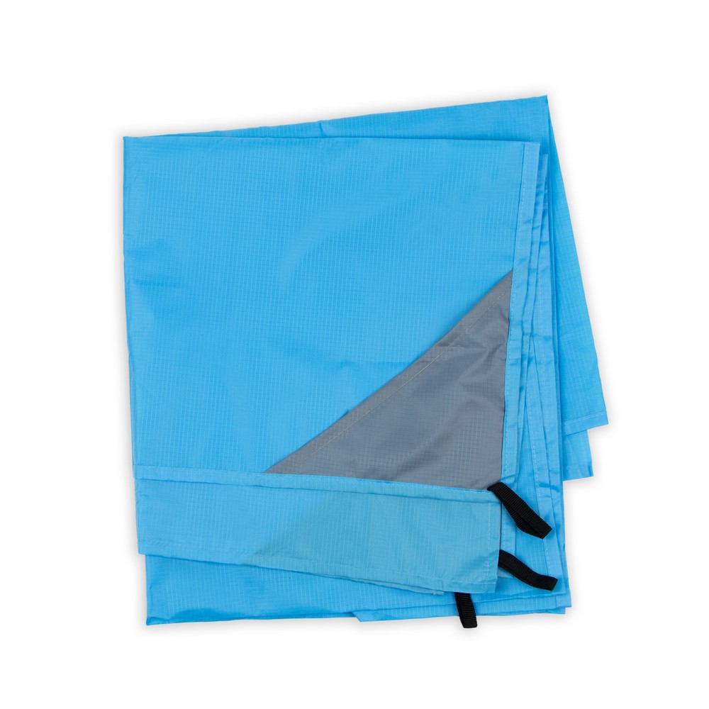 Faltbare wasserdichte Strandmatte | Hattie in Blau, Ansicht 5