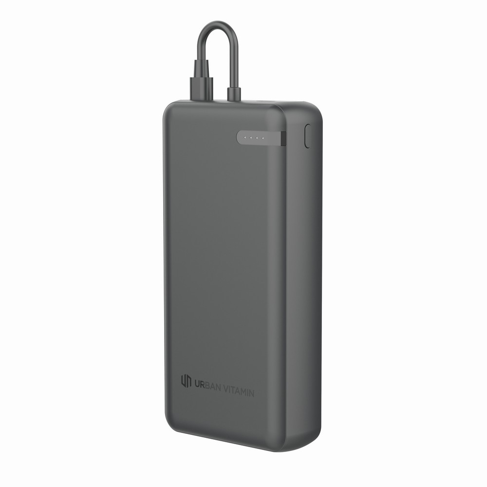 Urban Vitamin Menlo Park RCS rPlastik 20000 20W PD Powerbank in Schwarz, Ansicht 3