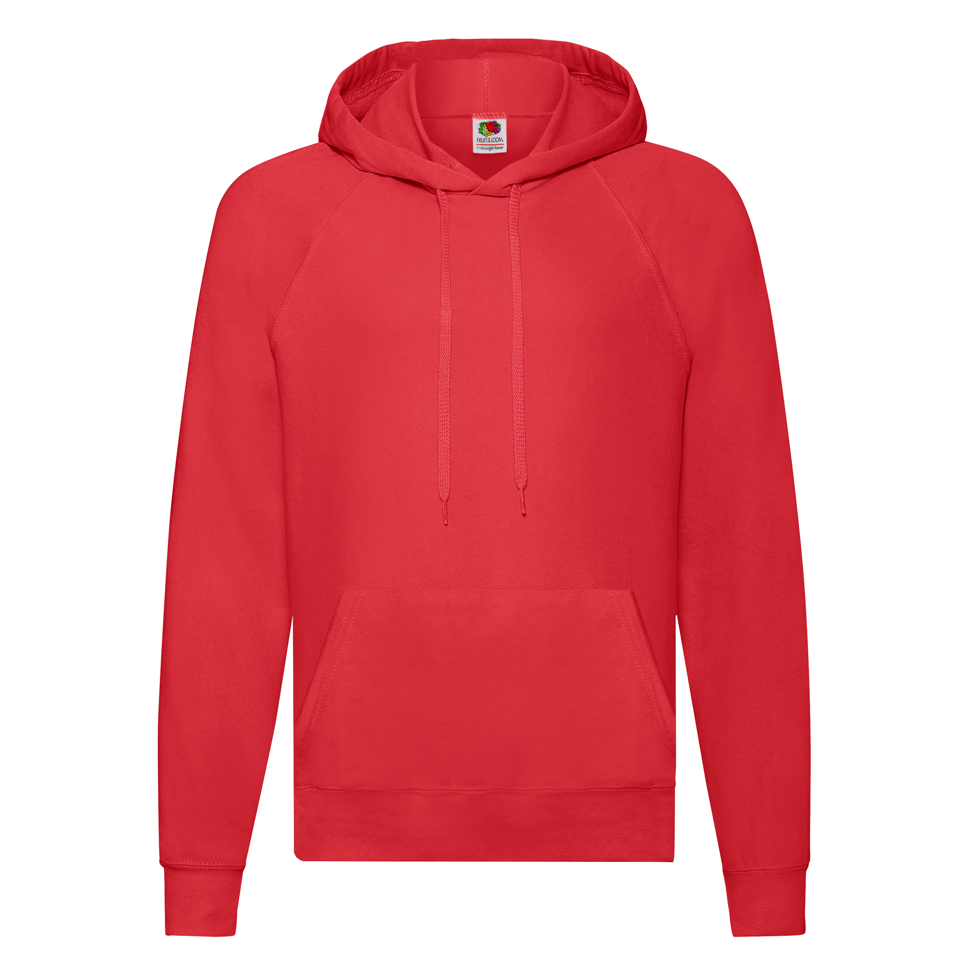 Fruit of the Loom Lightweight Kapuzen-Sweat in Rot
