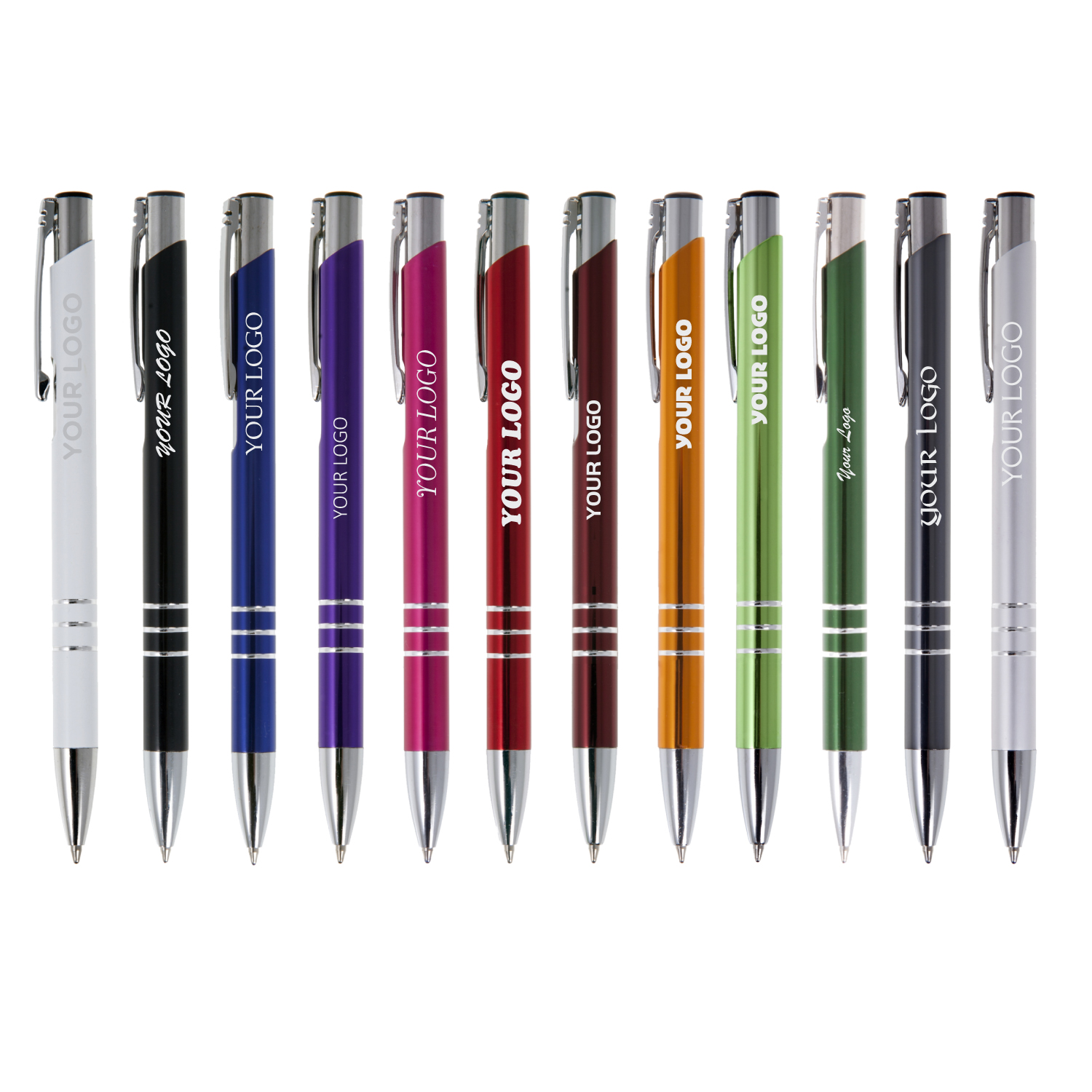 Kugelschreiber Jones in 12 Farben in silber, Ansicht 5