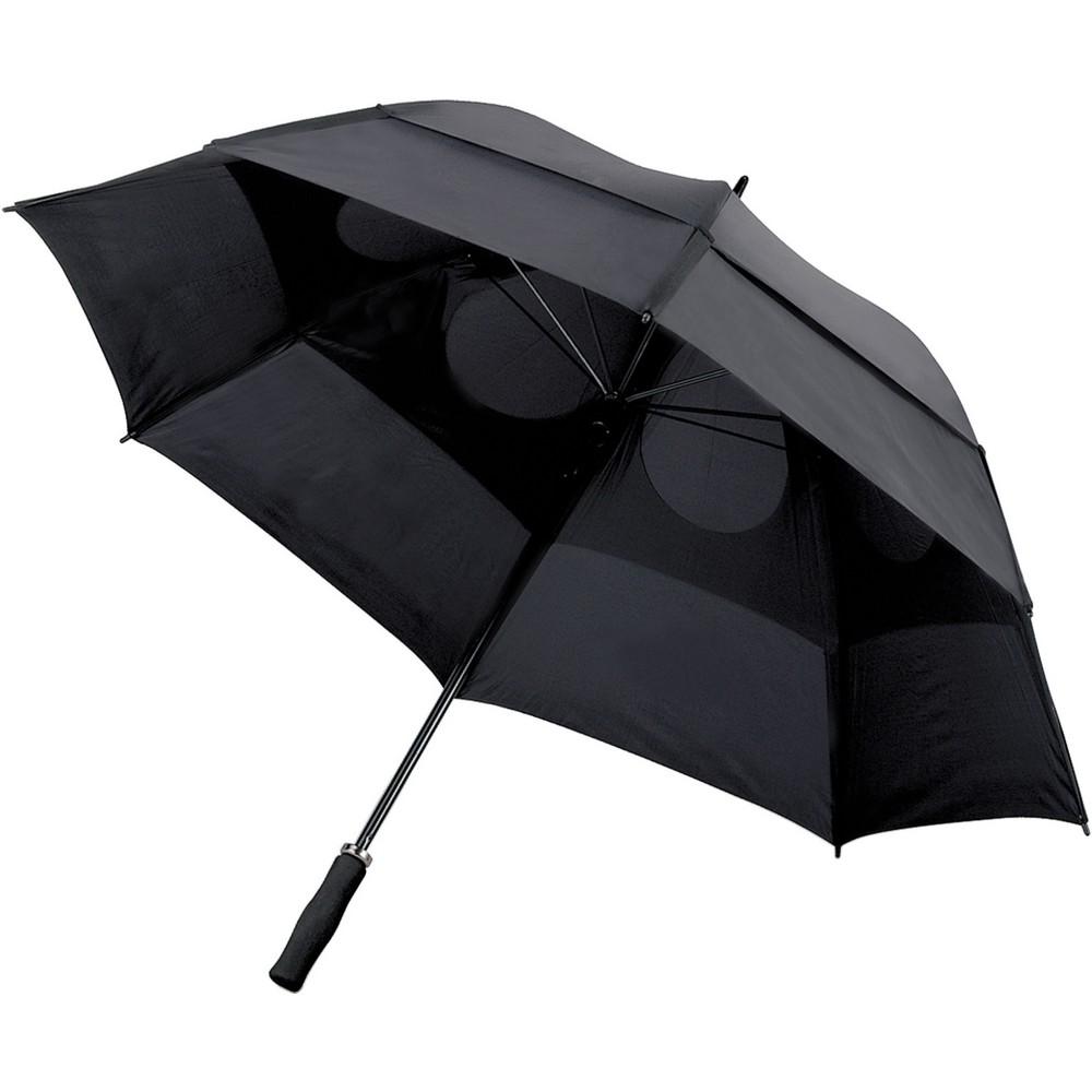 Regenschirm, Sturmsicherung, manuell in Schwarz