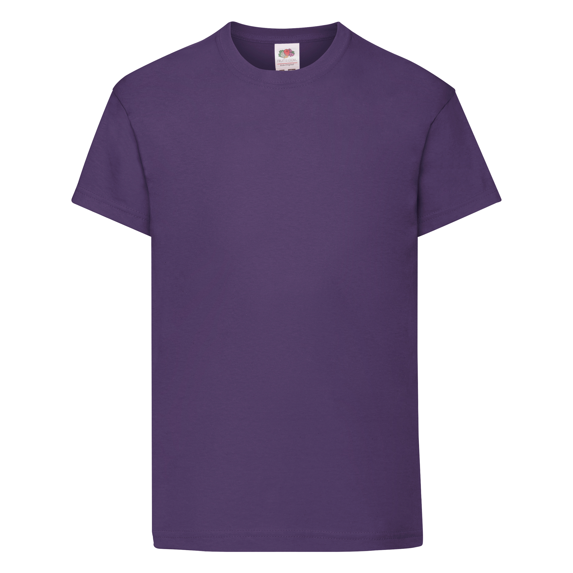 Fruit of the Loom Kinder Original T-Shirt in Violett