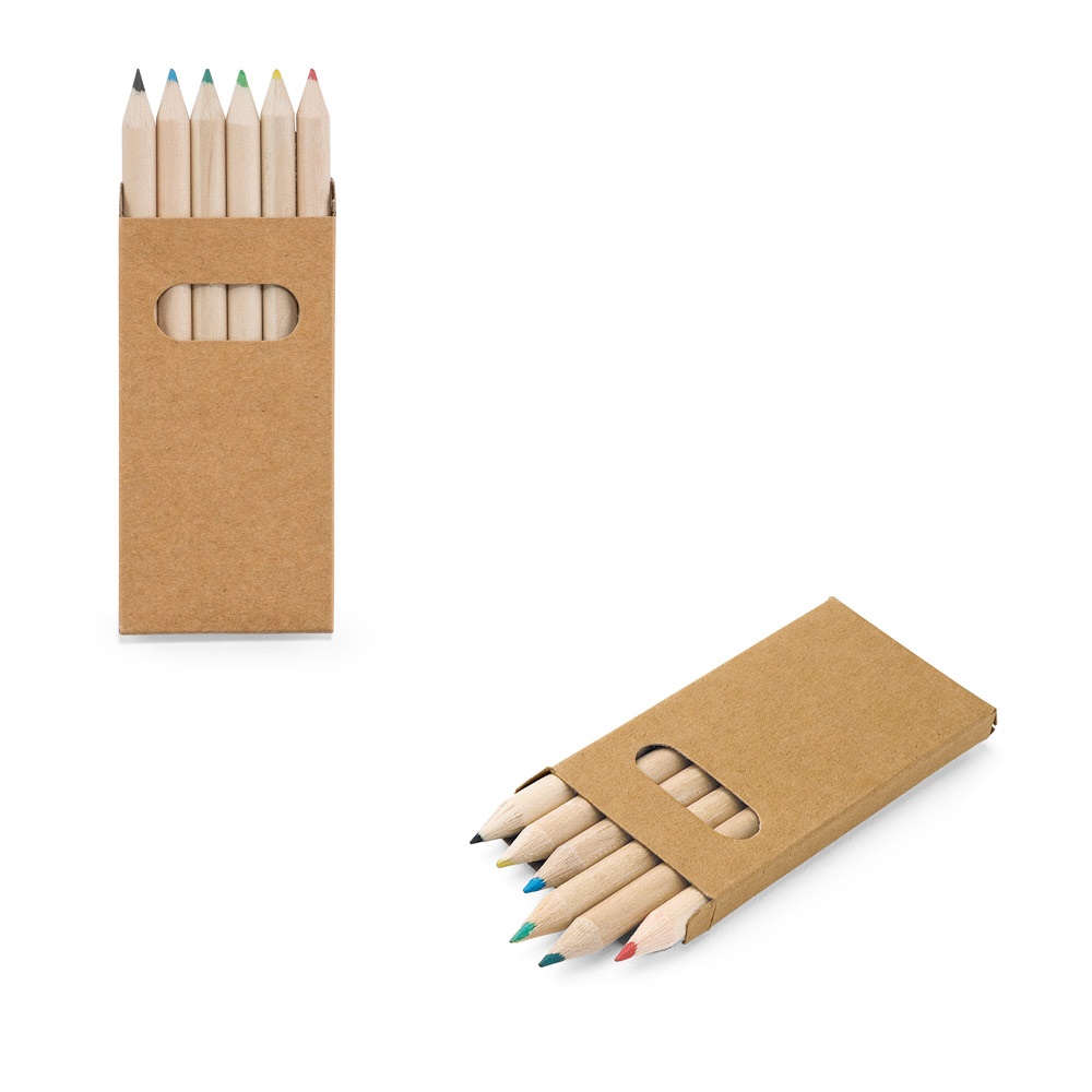 Buntstift Schachtel mit 6 Buntstiften | Bird – Natur, Ansicht 3