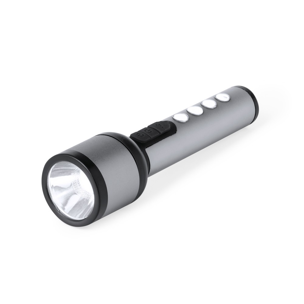 COB-Taschenlampe in Schwarz
