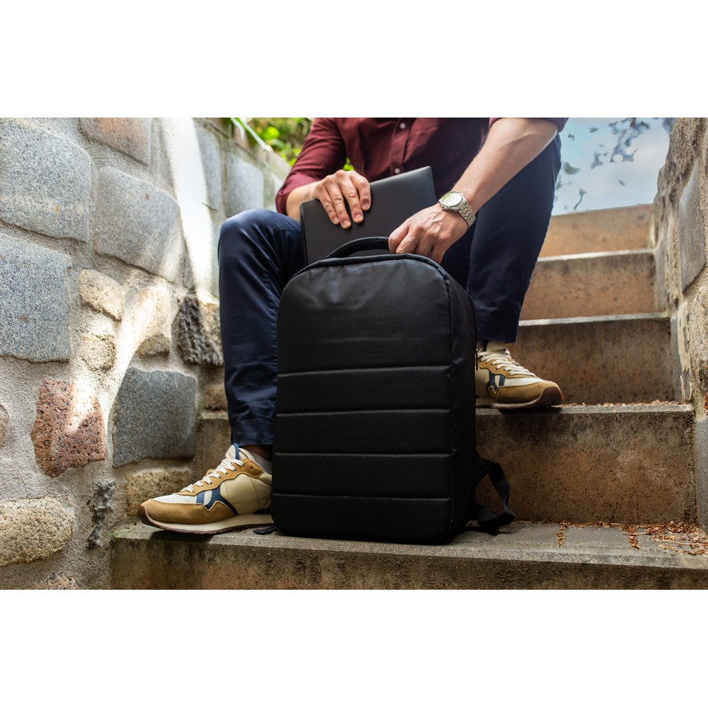 Laptop-Rucksack 15,6" | Maritza in Schwarz, Ansicht 2