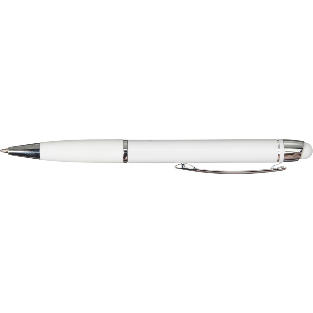 Kugelschreiber mit Touch-Pen in Weiß, Ansicht 2