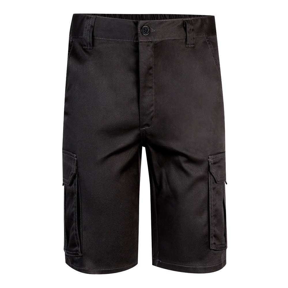 Stretch-Bermudashorts mit mehreren Taschen (240 g/m²), aus Baumwolle (46 %), EME (38 %) und Polyester (16 %) | VL Hebe – Schwarz