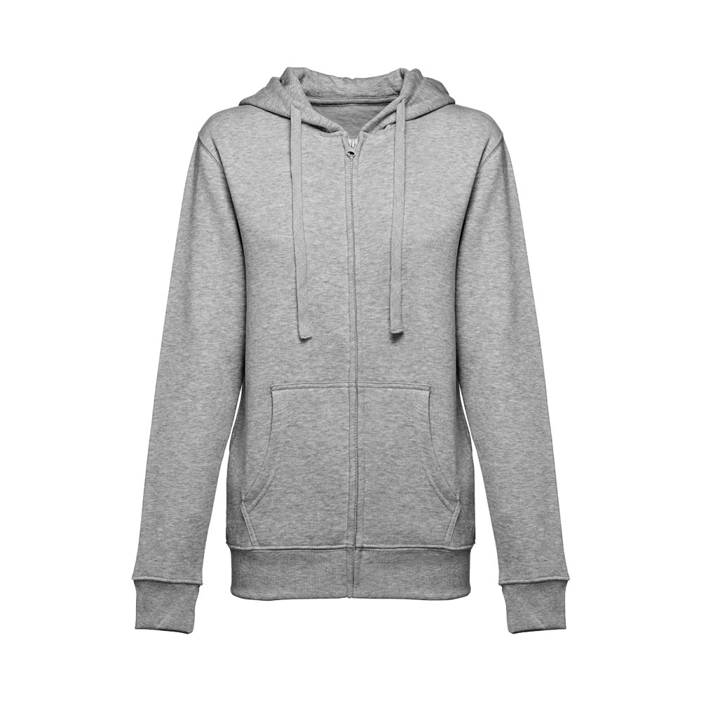 Sweatshirt für Frauen aus Baumwolle und Polyester | THC Amsterdam Women – Hellgrau melliert