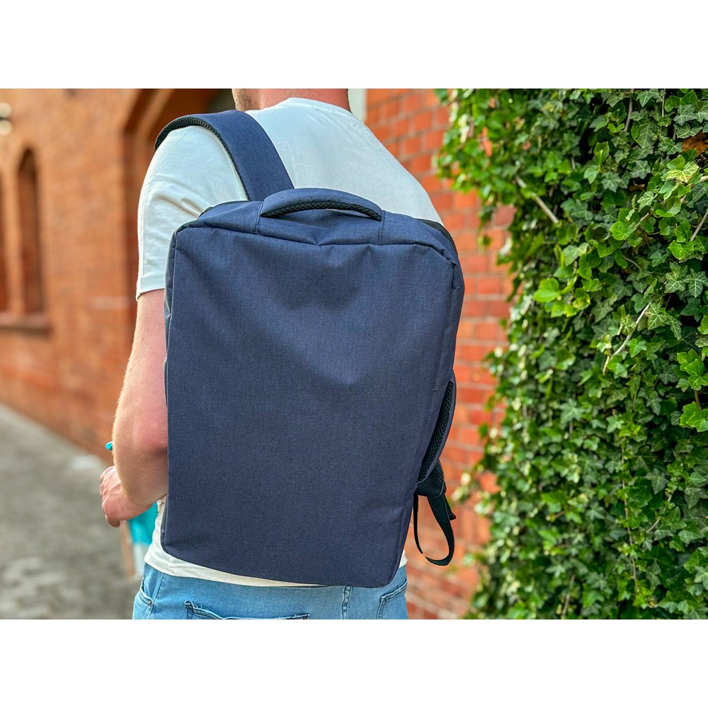 RPET Rucksack, Laptoptasche 15,6" | Tahir in Grau, Ansicht 13