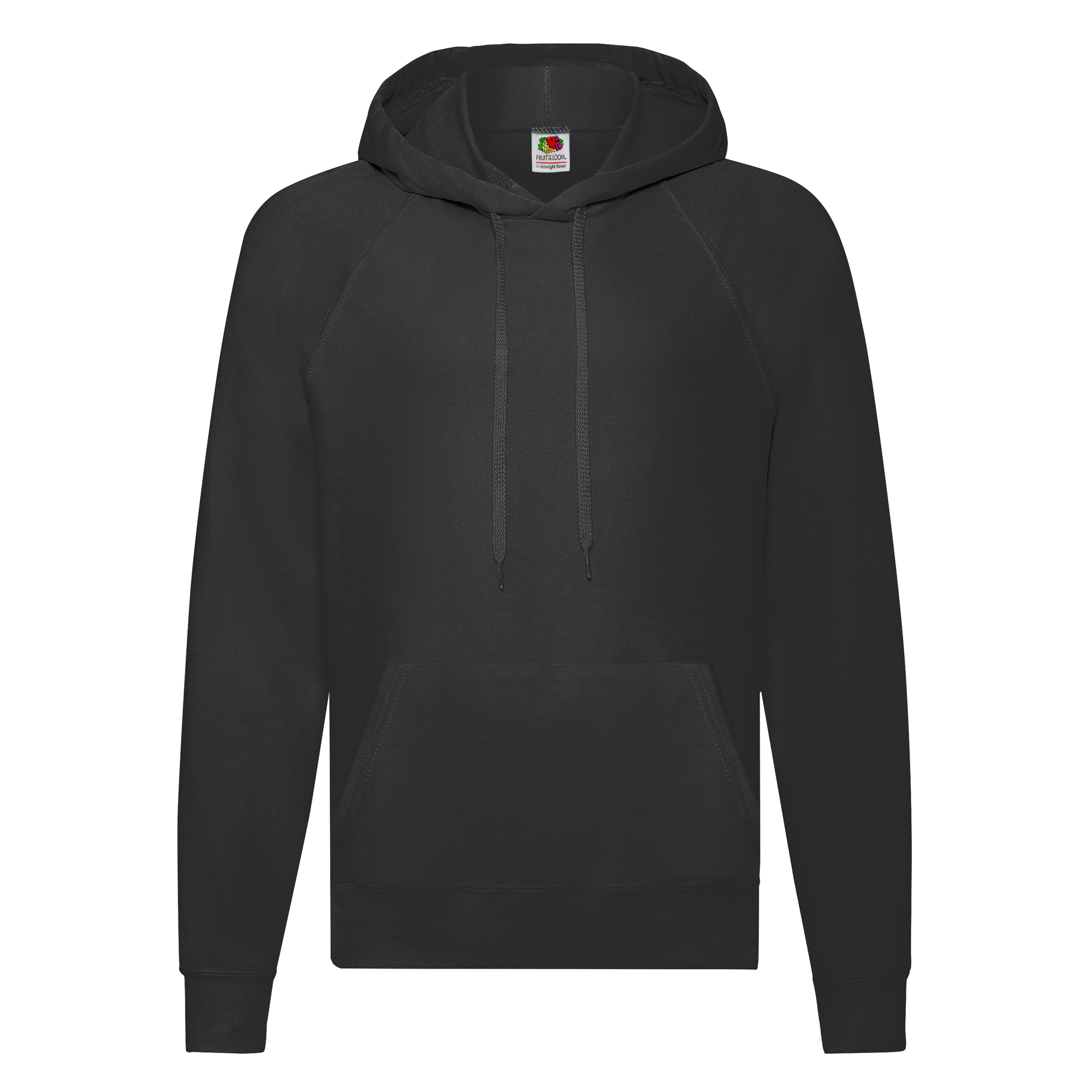 Fruit of the Loom Lightweight Kapuzen-Sweat in Schwarz