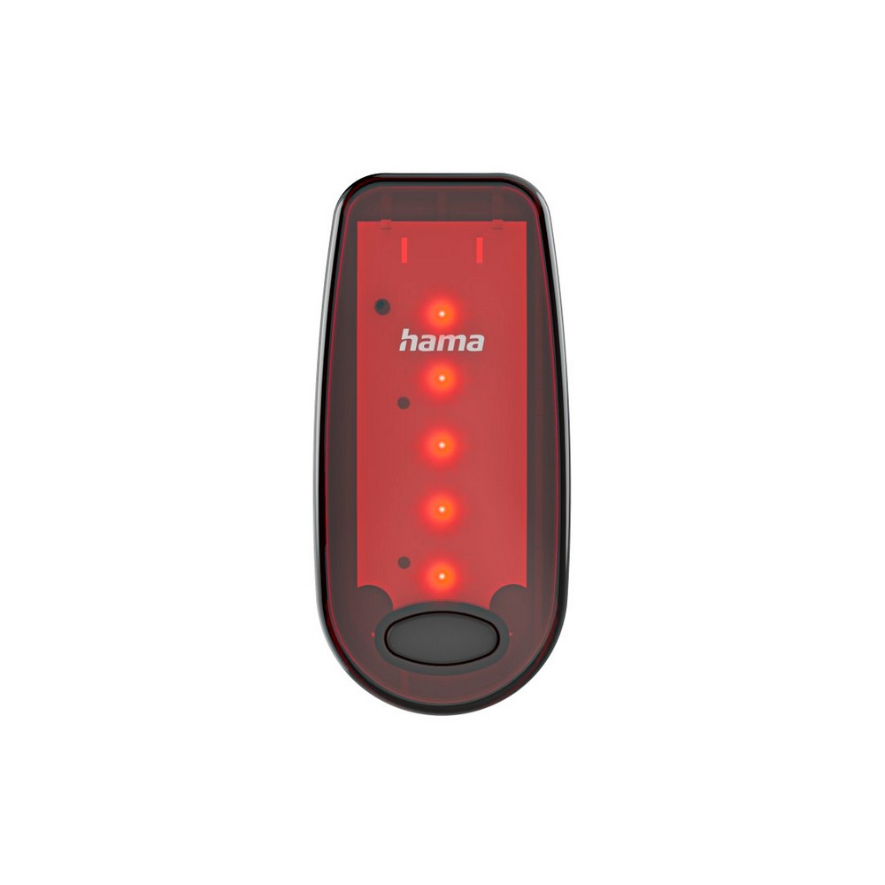 Fahrradlampe, Warnleuchte Hama in Schwarz, Ansicht 6