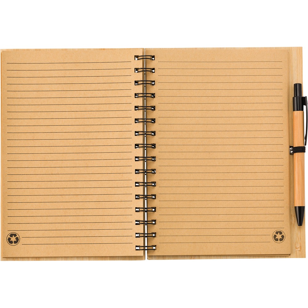 Bambus A5 Notizbuch, Stift in Holz, Ansicht 8