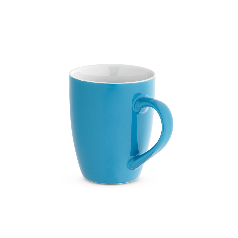 Keramikbecher mit glänzender Oberfläche, 370 ml | Cinander – Hellblau