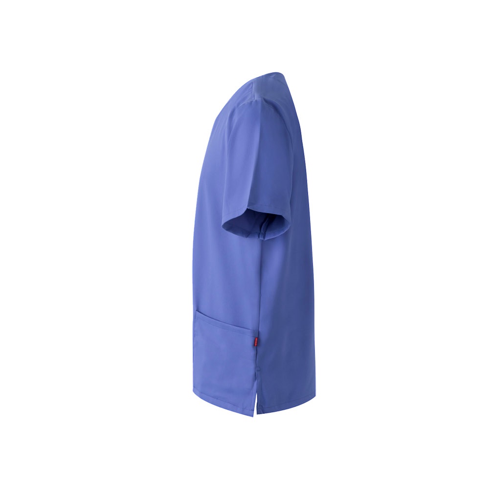 Kurzarm-Tunika (140 g/m²), aus 100 % Mikrofaser | VL Flora – Blau, Ansicht 3