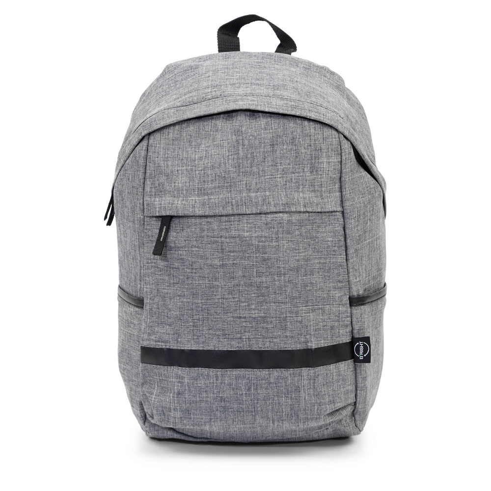 B'RIGHT Rucksack mit Fach für Laptop 15,6", aus RPET | Reggie in Grau, Ansicht 8