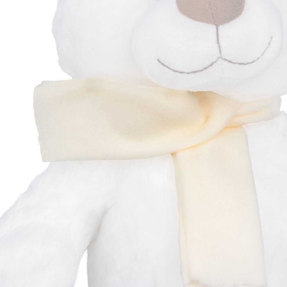 Teddybär mit Schal | Monty White in Weiß, Ansicht 8