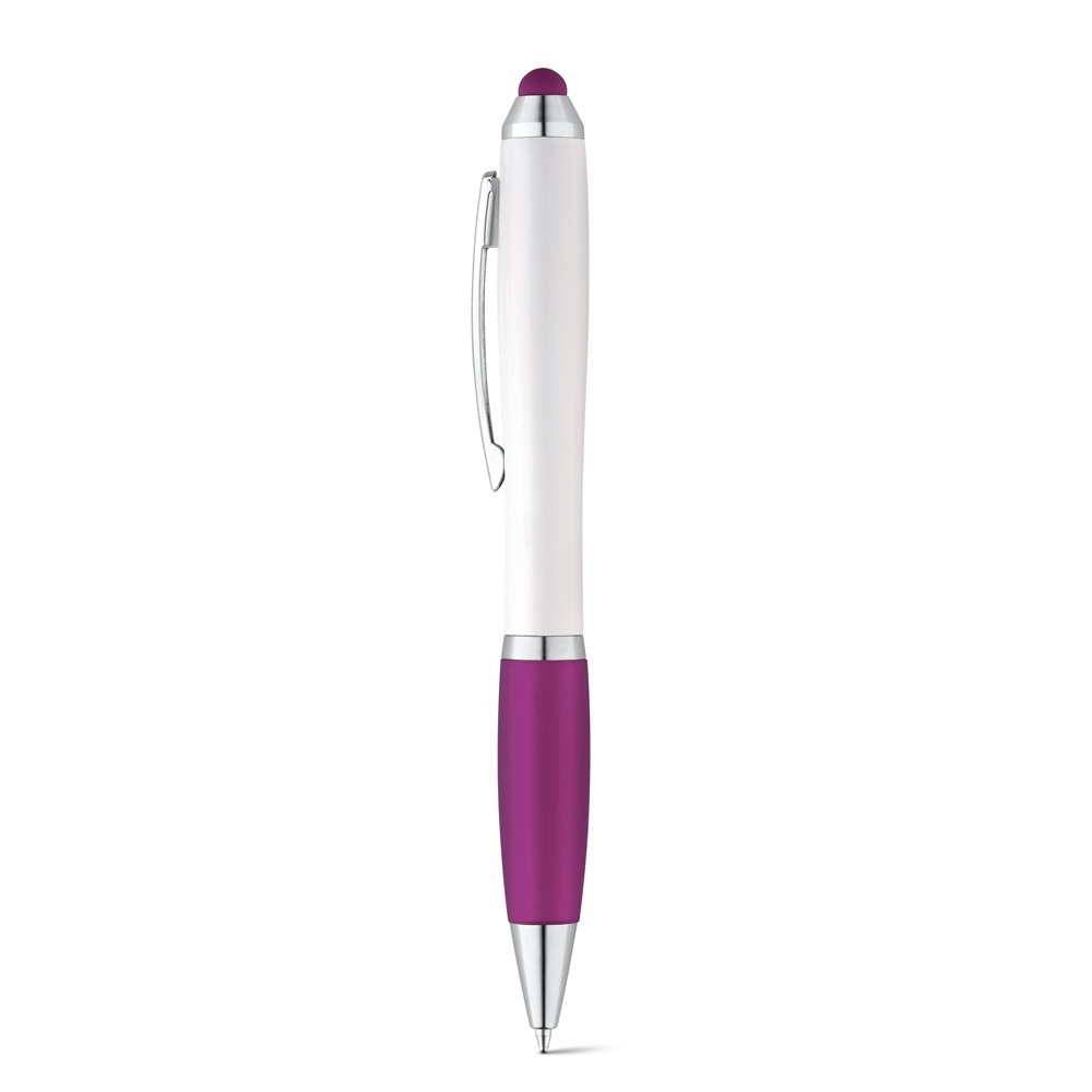Kugelschreiber mit Drehmechanik und Metallclip | Sans – Violett