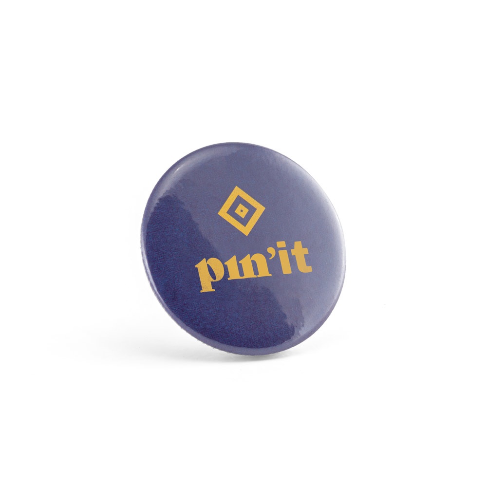 Runder Pin mit doppeltem Magnetverschluss | Button Pin 8 – Silber