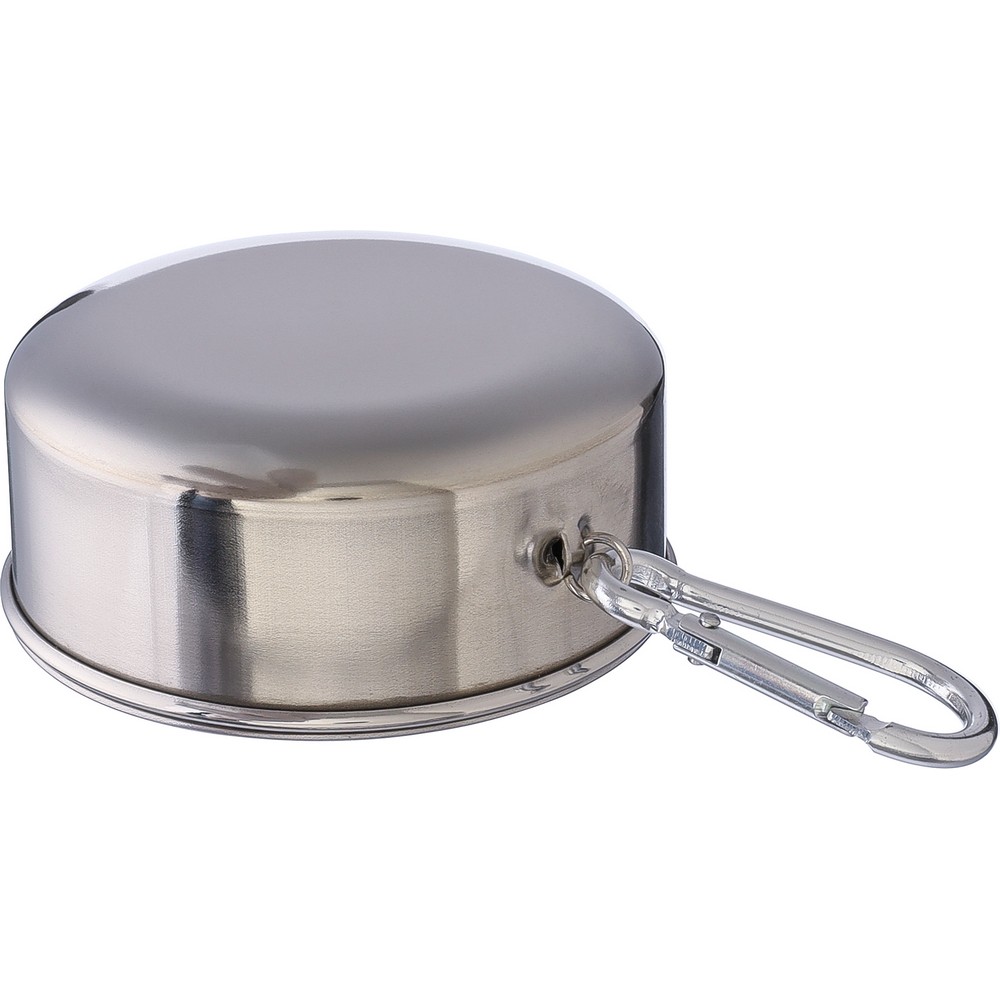 Faltbarer Reisebecher 220 ml in Silber, Ansicht 7