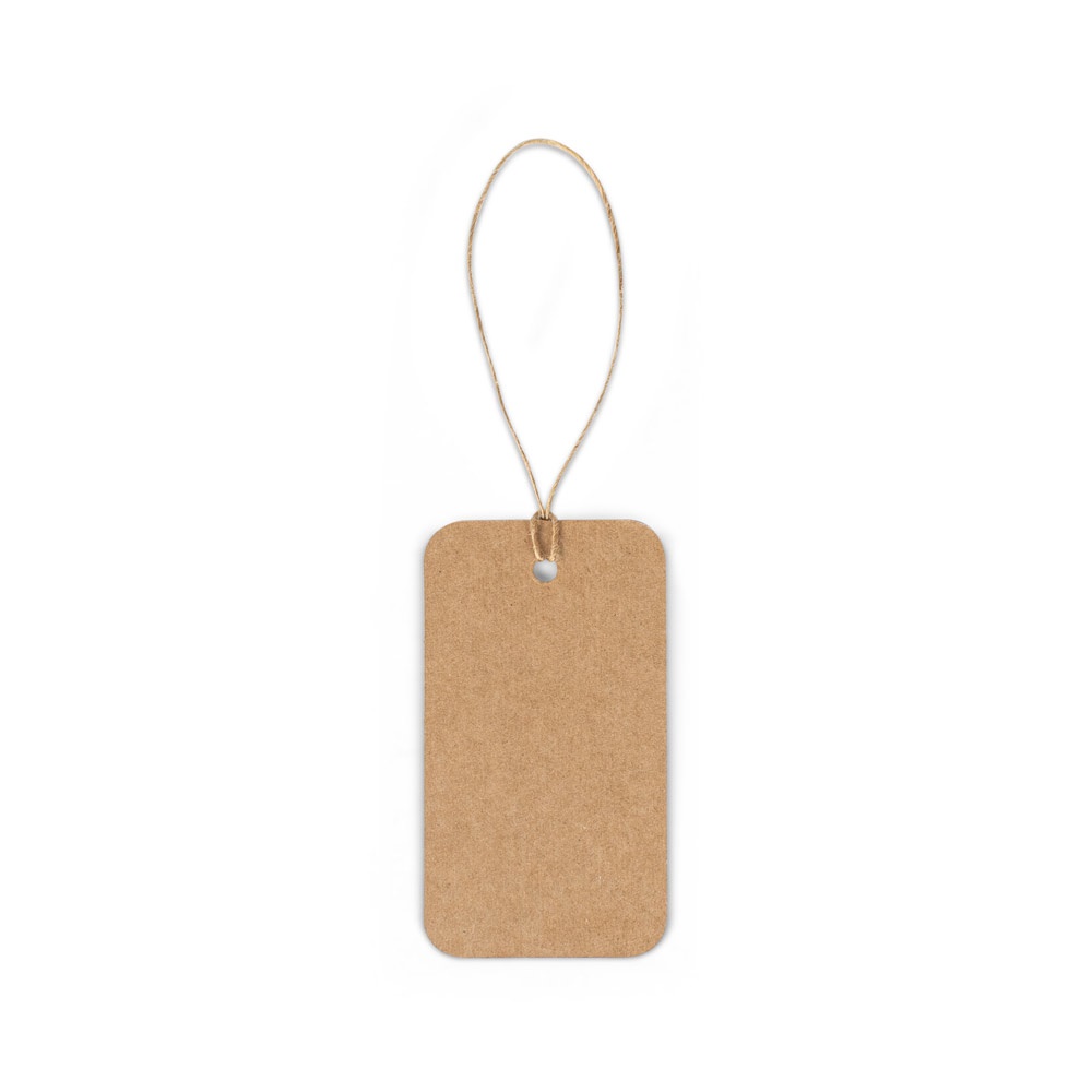 Rechteckiges Etikett aus 100% Recyclingpapier (700 g/m²) | Label Rectangular – Natur