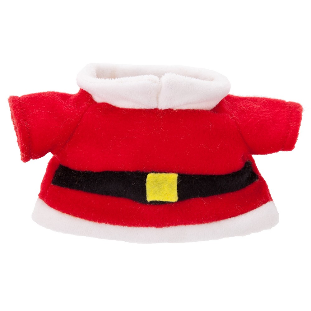 Teddybär mit Weihnachtsmann-Kleidung | Santi in Braun, Ansicht 4