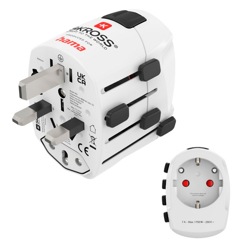 Reiseadapter Skross für Hama Pro in Weiß, Ansicht 2