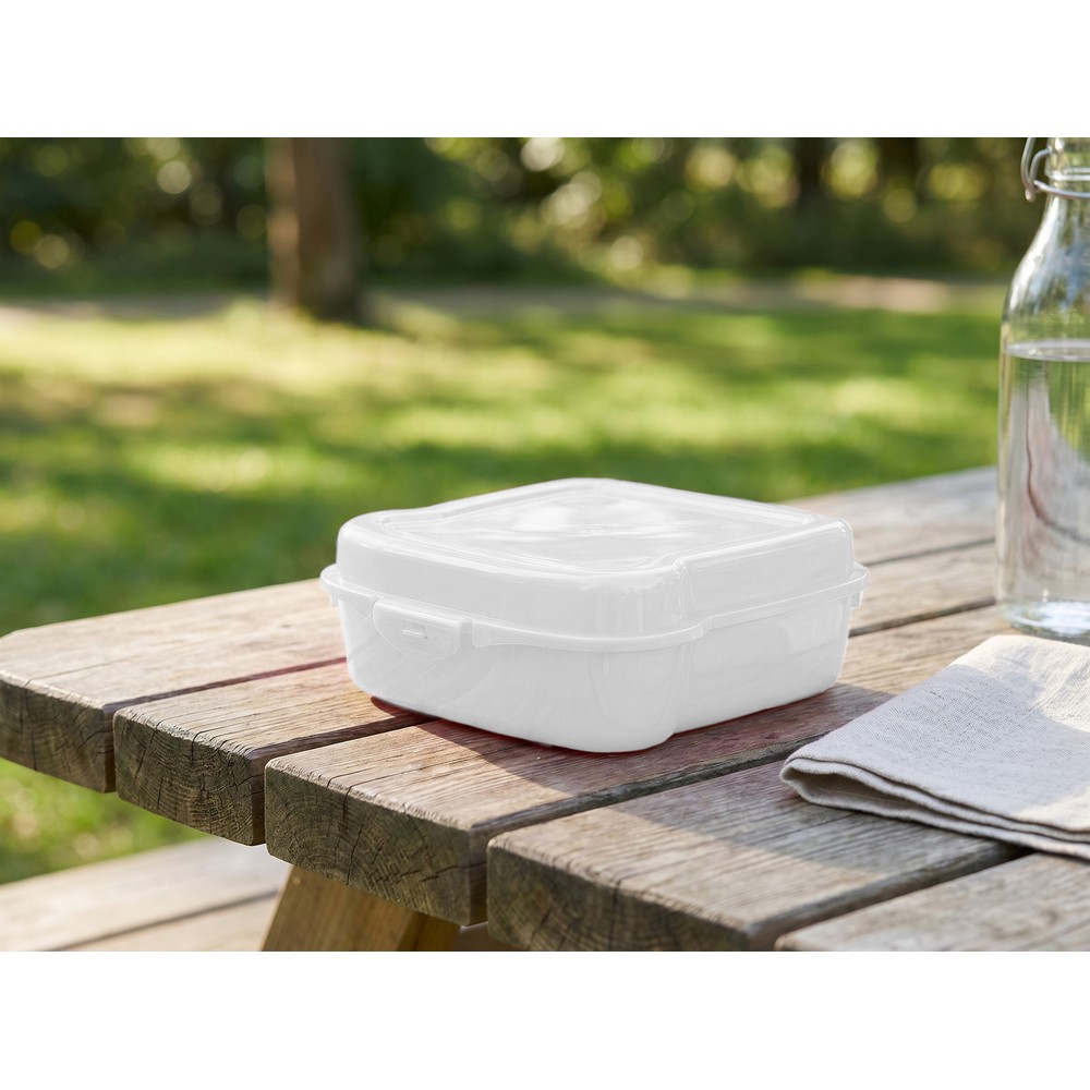 Lunchbox "Sandwich" 450 ml | Saffo in Weiß, Ansicht 2