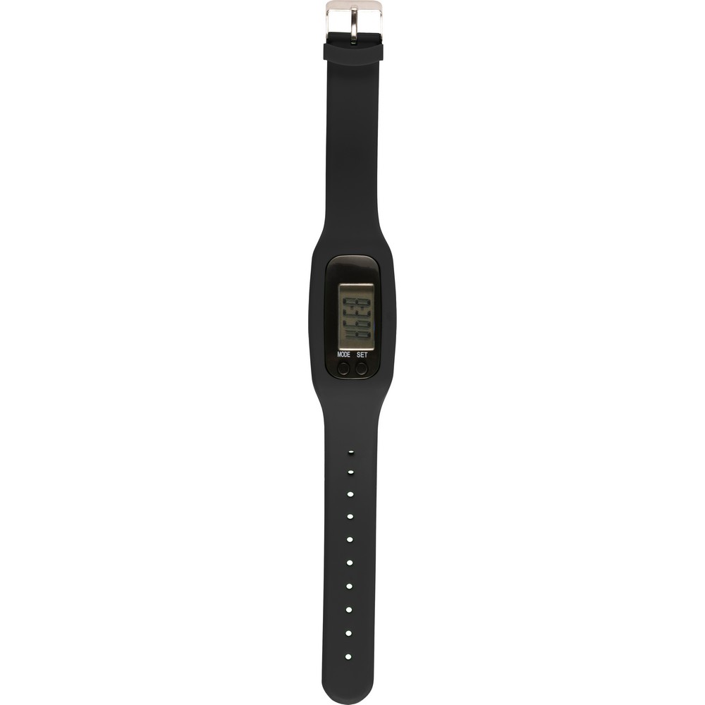 Armband mit Schrittzähler in Schwarz
